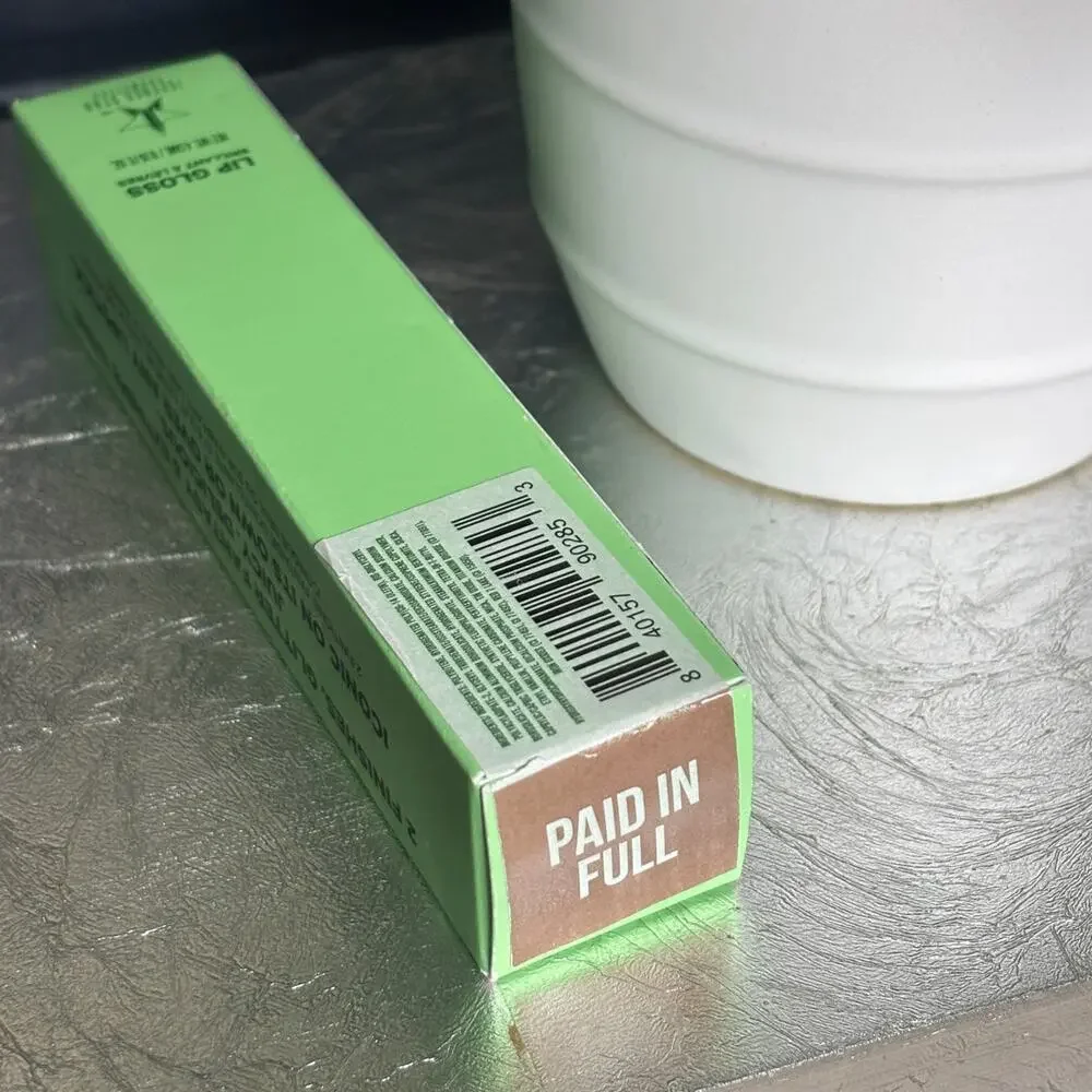 Jeffree Star The Gloss Paid in Full Gold Sheer Shimmer Glitter Lip Gloss NIB